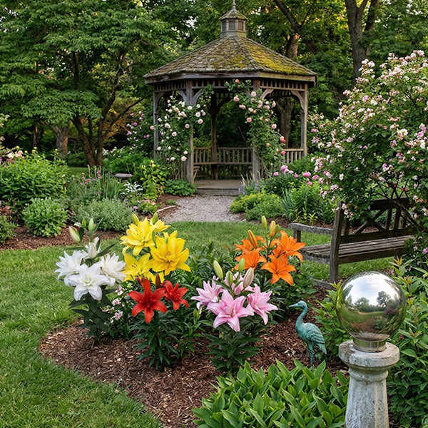 Double Asiatic Lily Bulbs – 5 Bulbs - Decor Steals