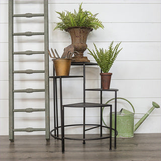 4-Tier Spiral Metal Plant Stand