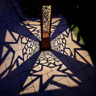 Interchange-a-glow Series: Star Cutout Light Pillars, Set of 2