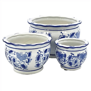 Bottom view showing octagonal bases with drainage holes
