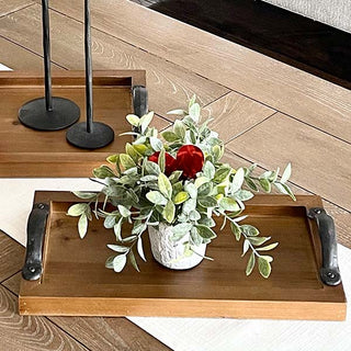 Modern Rustic Serving Trays, Set of 2