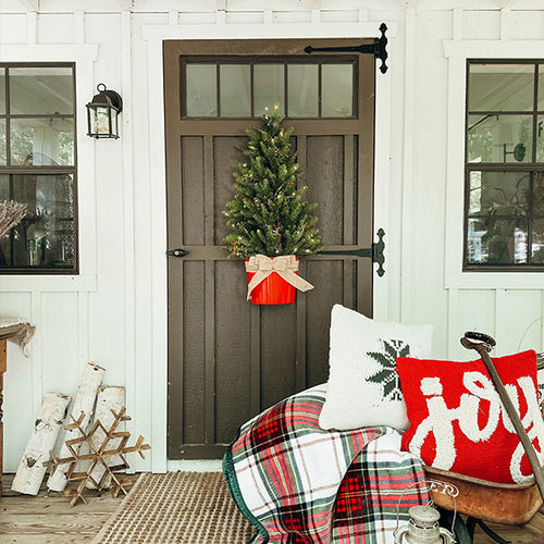 Pre-Lit LED Door Christmas Tree - Decor Steals