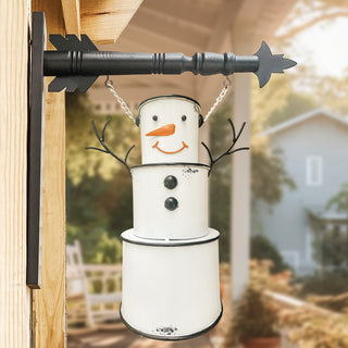 3D TIERED SNOWMAN SIGN WITH BRACKET OPTION