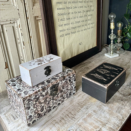 Vintage Botanical Decorative Storage Boxes Set of 3 - Decor Steals