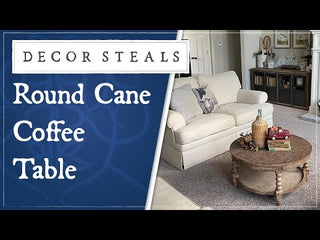 Round Cane Coffee Table