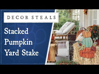 Stacked Pumpkin Yard Stake