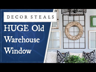 HUGE Old Warehouse Window Frame
