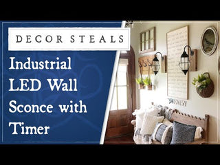 Battery Operated Wall Sconce | Industrial Farmhouse