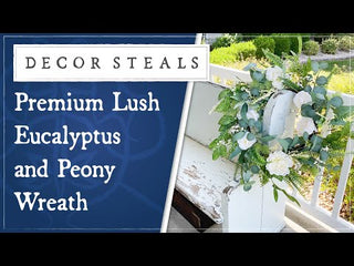 Premium Lush Eucalyptus and Peony Wreath