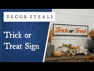 Trick or Treat Enamel Sign