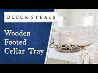 Wooden Footed Cellar Tray
