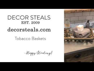 Vintage Reproduction Tobacco Baskets, Set of 2