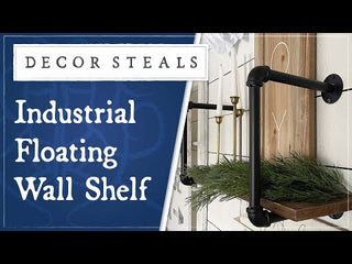 Single Tier Industrial Pipe Wall Shelf