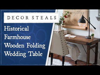 Historical Farmhouse Wooden Folding Wedding Table