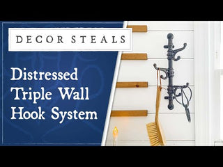 Distressed Triple Wall Hook System