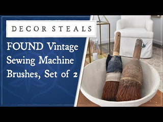 FOUND Vintage Sewing Machine Brushes, Set of 2