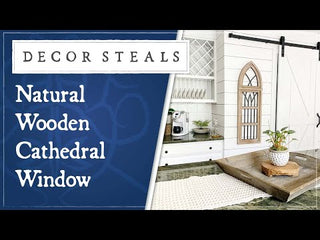 Refined Classic | Dimensional Wood and Forged Metal Cathedral Window Frame