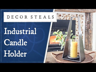 Modern Industrial Candle Lantern