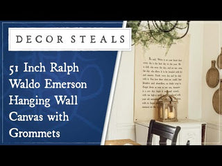 51 Inch Ralph Waldo Emerson Hanging Wall Canvas with Grommets