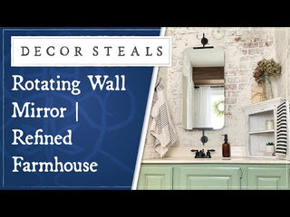 Rotating Wall Mirror | Refined Farmhouse