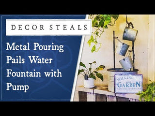 Metal Pouring Pails Water Fountain with Pump