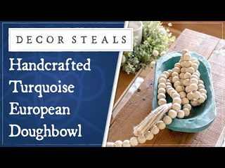 Handcrafted Turquoise European Doughbowl
