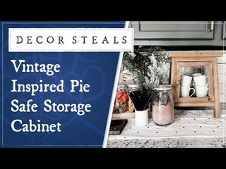 Vintage Inspired Pie Safe Storage Cabinet