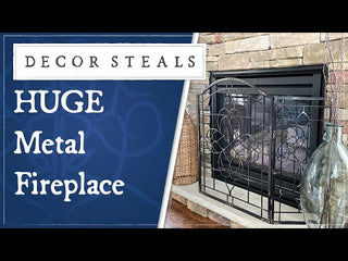 HUGE Metal Fireplace Screen