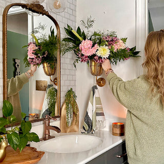 Waterproof metal wall planter with hook