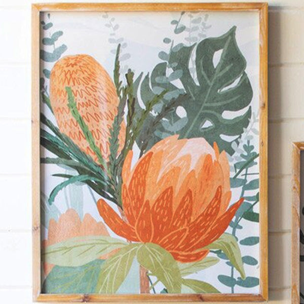 絵画 額縁付 プロテア protea Botaical Nursery Art