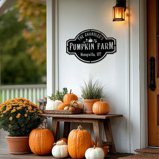 pumpkin farm custom sign