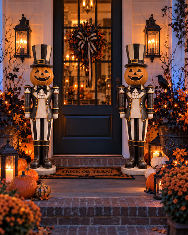 Grand Pumpkin Soldier Statue | 50 Inch