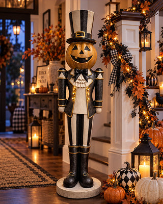 Grand Pumpkin Soldier Statue | 50 Inch