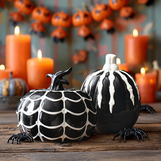 Spooky-Chic Ceramic Pumpkins, Choose Your Style