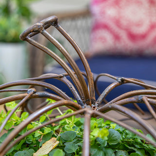 Oversized Rustic Metal Scroll Pumpkins, Set of 3