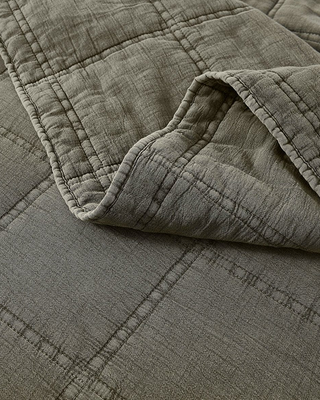 Stone-Washed Cotton Quilt Set, Choose Your Style