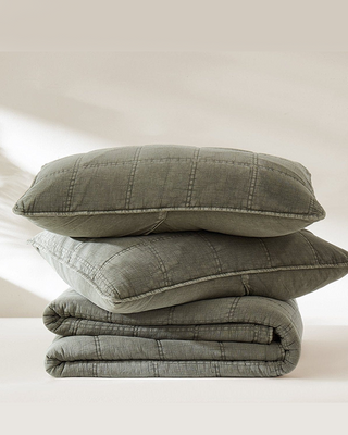 Stone-Washed Cotton Quilt Set, Choose Your Style