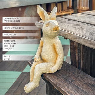 Relaxed Sitting Rabbit Statue