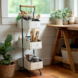  Storage Rack with Wood Handle