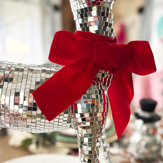 close up of bow on reindeer