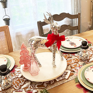 reindeer standing on plate