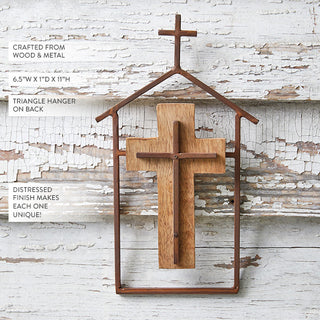 religious decor on wall