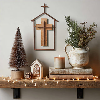 wall decor with various decorative accents