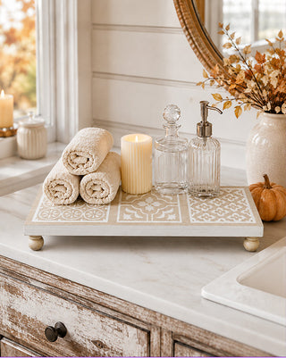 Carved Damask Wood Riser, Choose Your Style