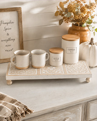 Carved Damask Wood Riser, Choose Your Style