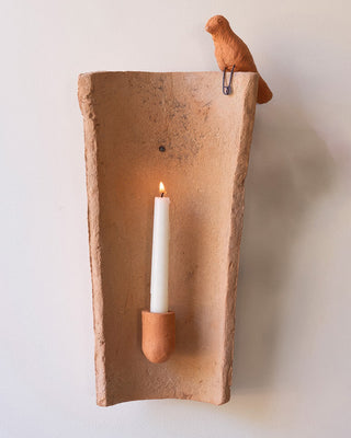 Handcrafted Clay Tile Candle Holder, Choose Your Style
