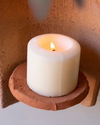 Handcrafted Clay Tile Candle Holder, Choose Your Style