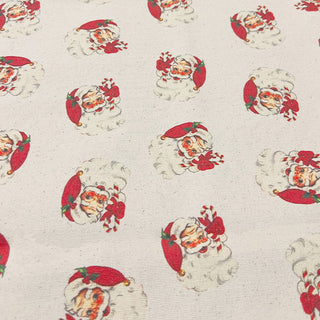 Vintage Santa Reversible Cotton Table Runner