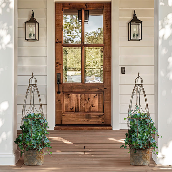 metal trellis with planter Distressed Metal Trellis Planter