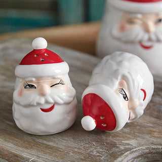 close up of santa decor